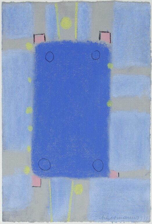 Ohne Titel (Abstrakte Komposition) - Max Ackermann 