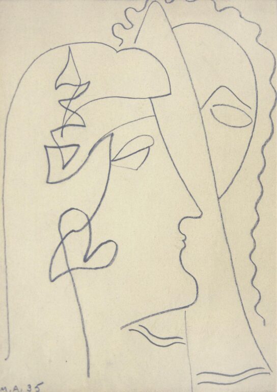 Paar (Orplid) - Max Ackermann 