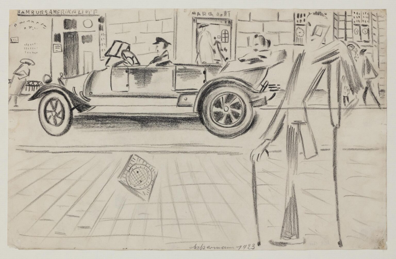 Hamburgs Amerika Linie (Im Auto und auf Kr&uuml;cken) - Max Ackermann 