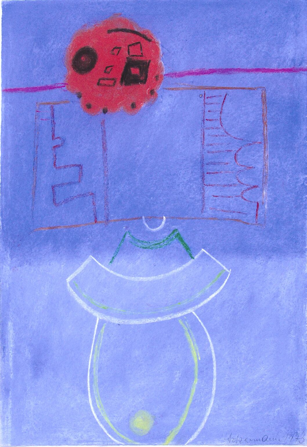 Ohne Titel (Kultbau) - Max Ackermann 