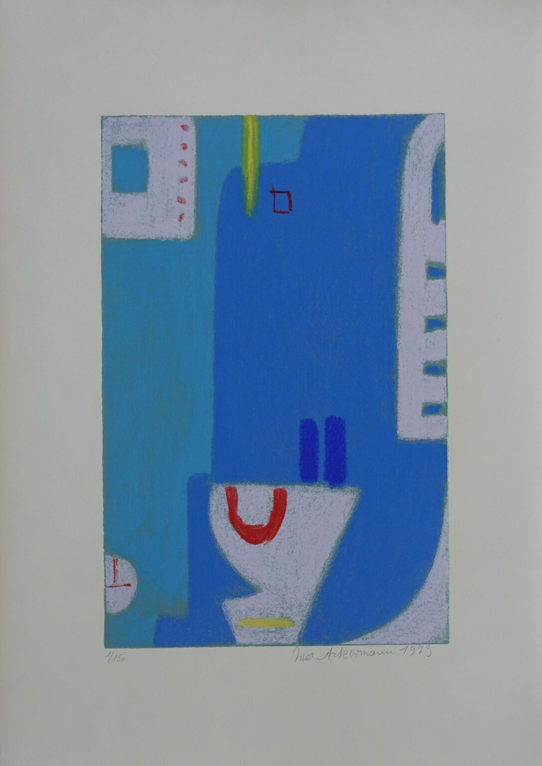 Blaue Tektonik - Max Ackermann 