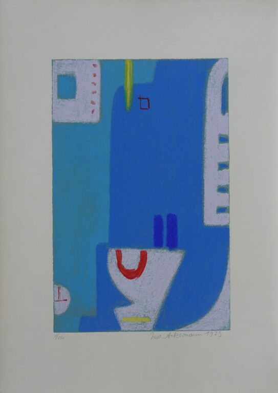 Blaue Tektonik - Max Ackermann 