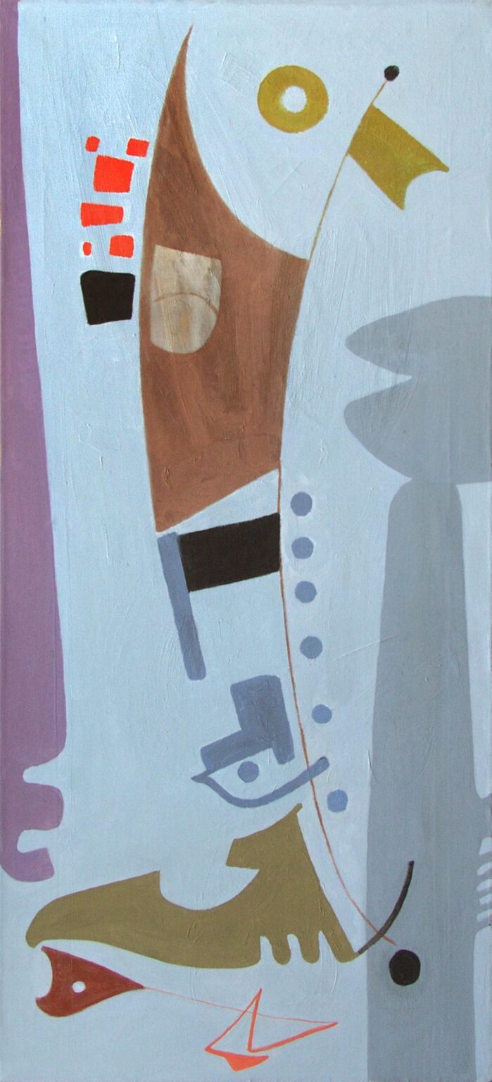 Aufstrebendes auf Blau - Max Ackermann 