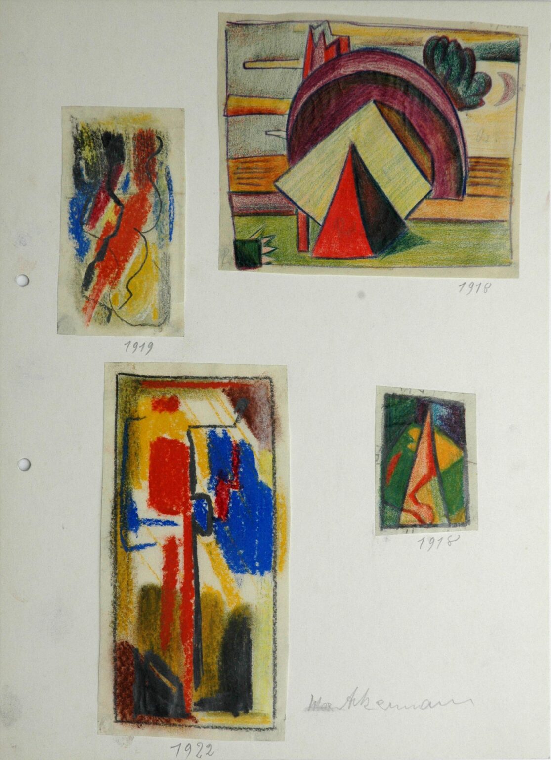 Pastellstudien - Max Ackermann 