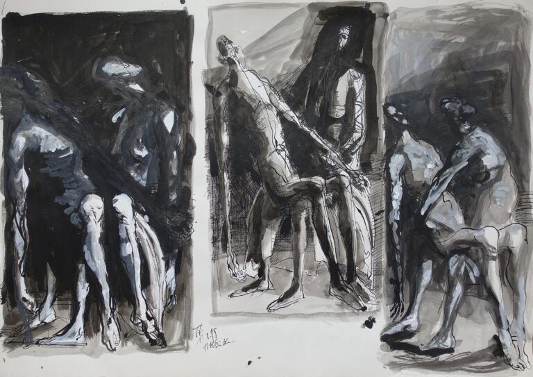 Dreimal Pietà - Volker Stelzmann 