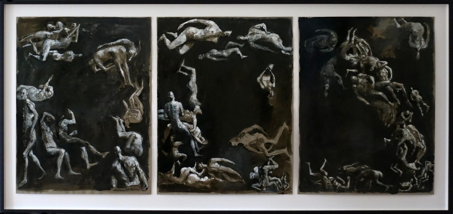 Gericht (Triptychon) - Volker Stelzmann 