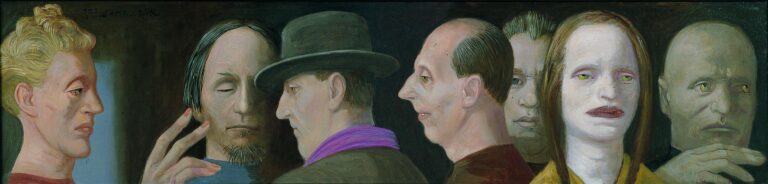 Köpfefries IV - Volker Stelzmann 