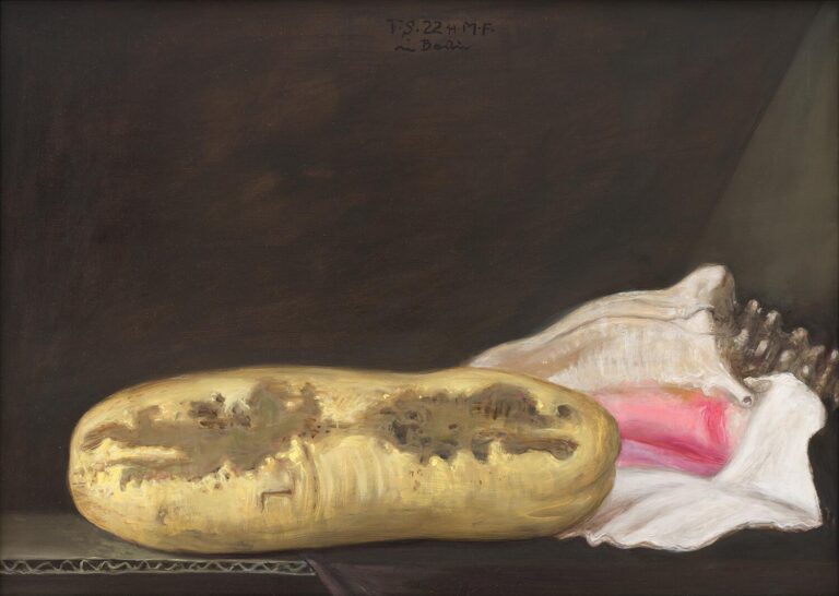 Gelbe Gurke und Meerschnecke - Volker Stelzmann 