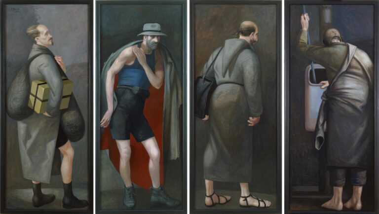 Vier Männer - Volker Stelzmann 