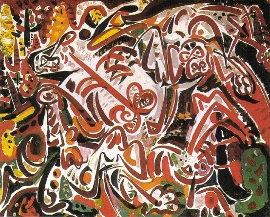&Eacute;lan d&eacute;vore par les chiens - Andr&eacute; Masson 