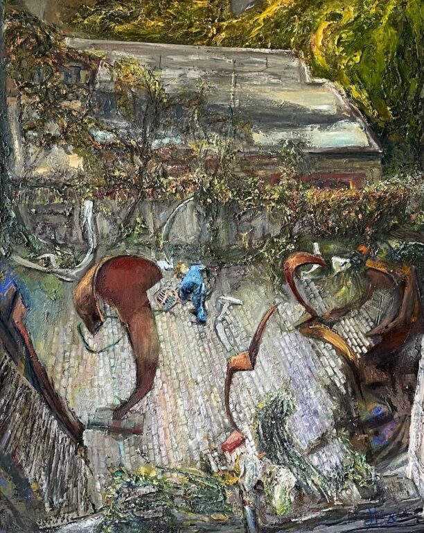 Der Hof des Stahlbildhauers (Karl Menzen) - Johannes Heisig 