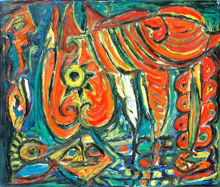 Orange Bird Horse - Carl-Henning Pedersen 