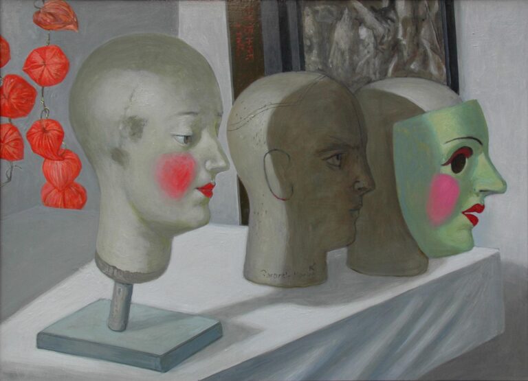 Köpfe – Masken – Lampionblume - Volker Stelzmann 