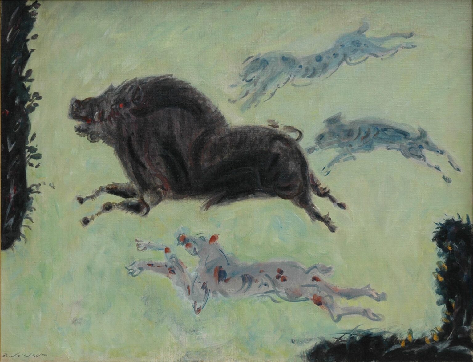 La Chasse au Sanglier - Andr&eacute; Masson 
