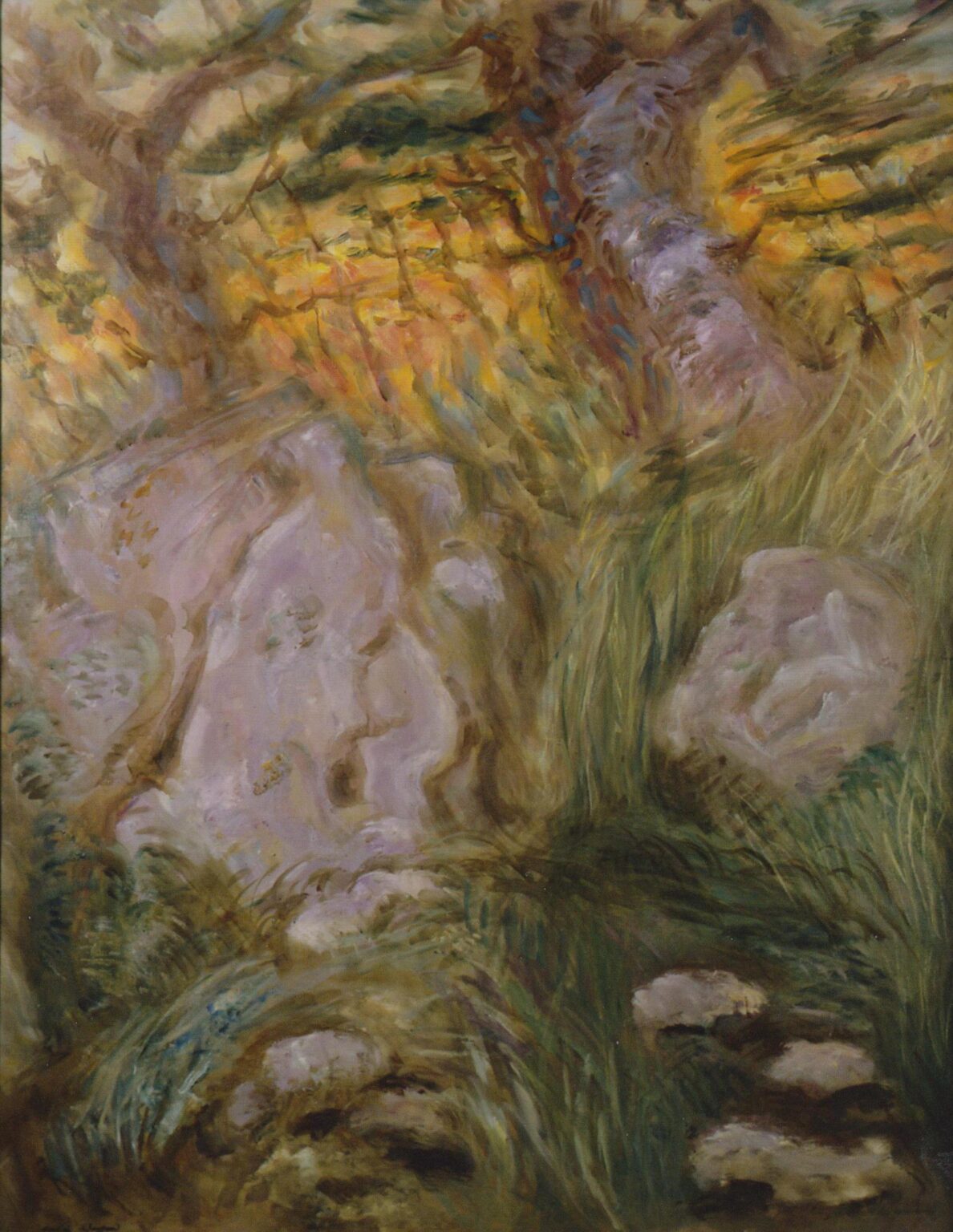 Femmes Rochers au Soleil couchant - Andr&eacute; Masson 