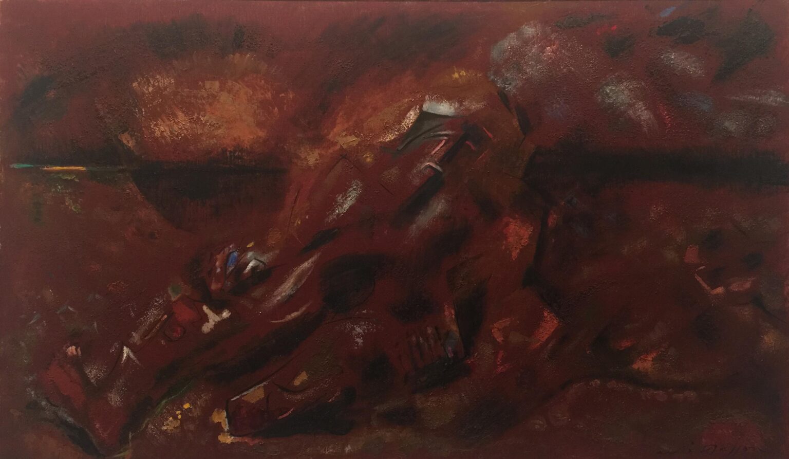 Vagabond mourant (Caravaggio) - Andr&eacute; Masson 