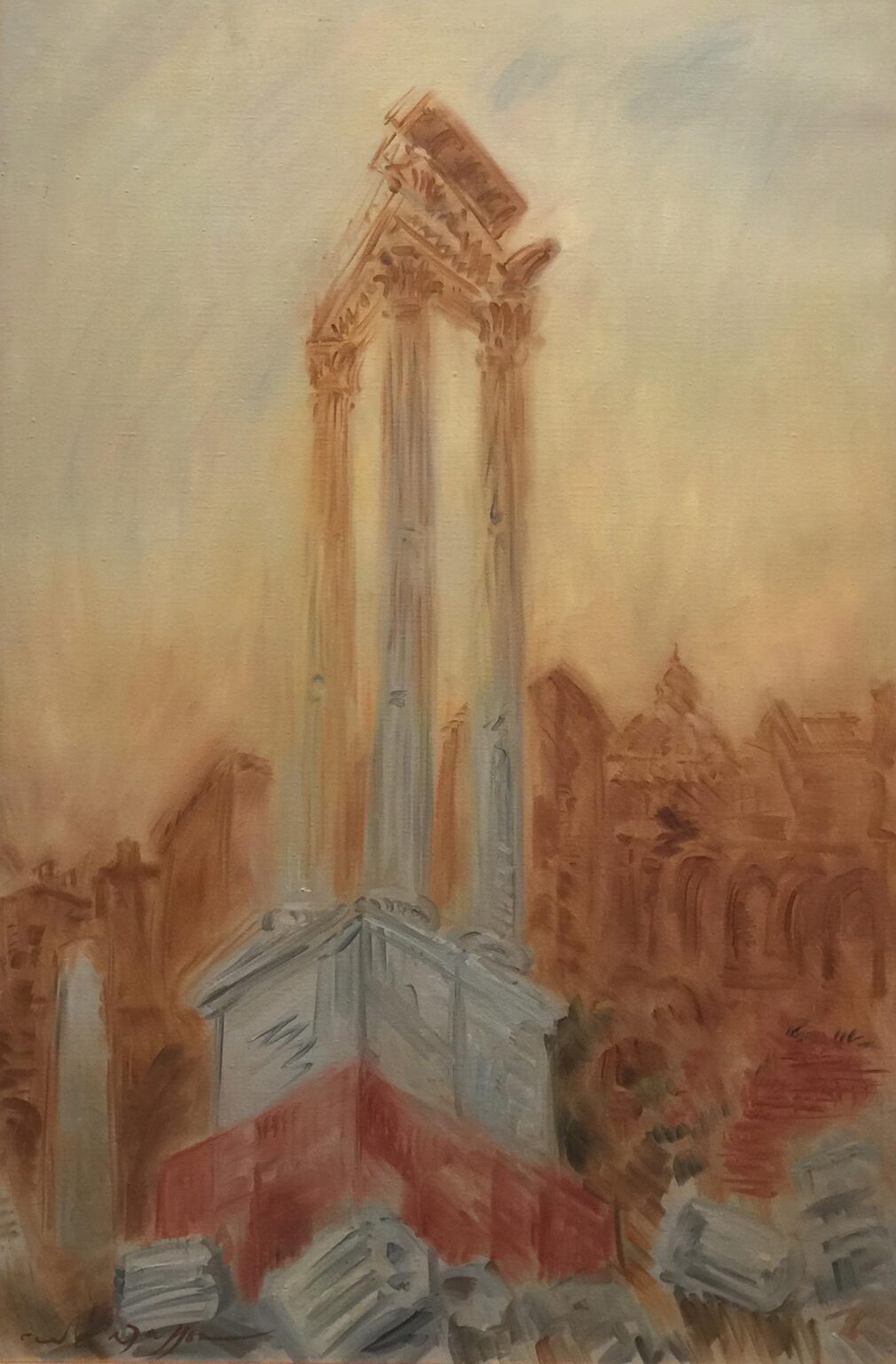 Les Trois Colonnes (Rome) - Andr&eacute; Masson 