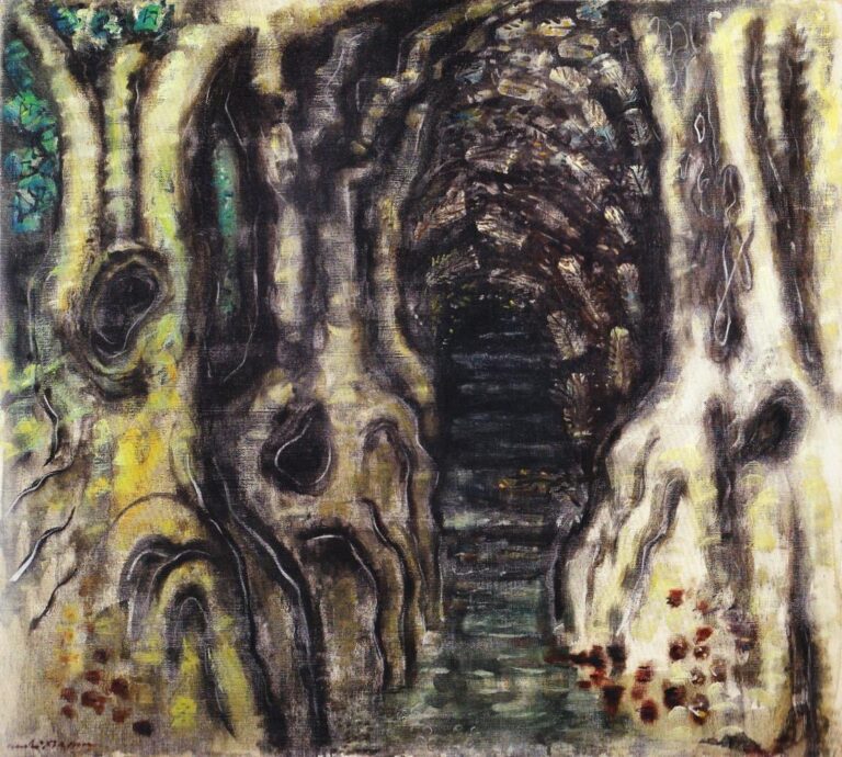 Les vieux platanes - André Masson 