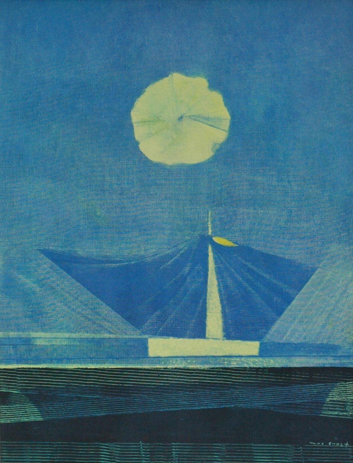 Segel unter Vollmond - Max Ernst 