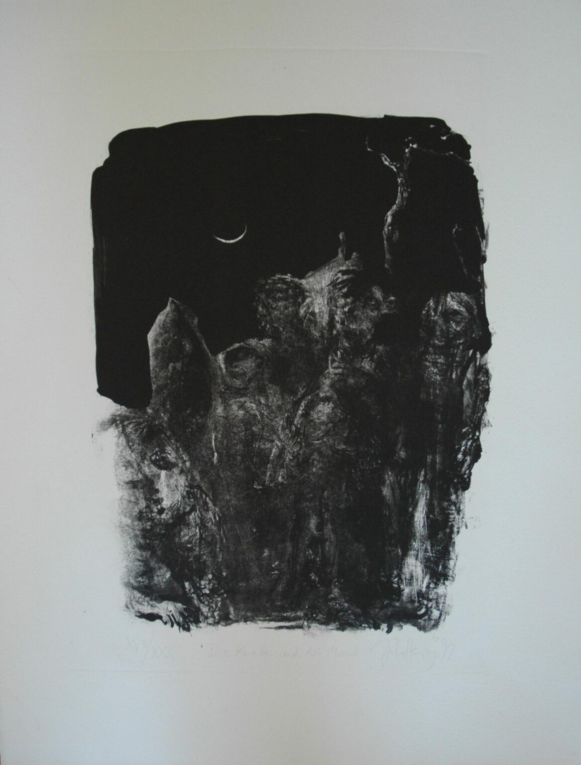 Die Knaben und der Mond - Johannes Heisig 