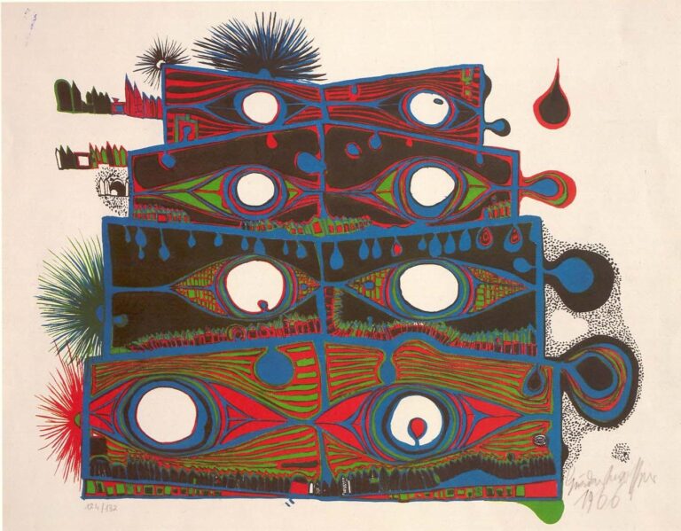 Die Augen des Machu Picchu, WVZ 638 - Friedensreich Hundertwasser 