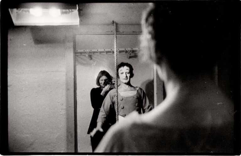 Marcel Marceau und Selbstbildnis - Evelyn Richter 