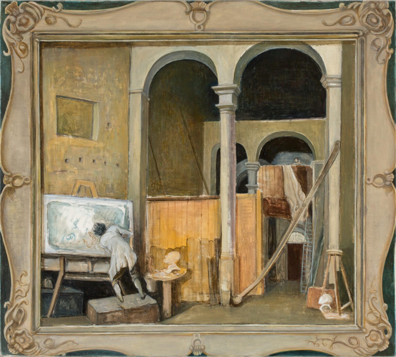 Das Atelier (nach Hubert Robert) - Doris Ziegler 