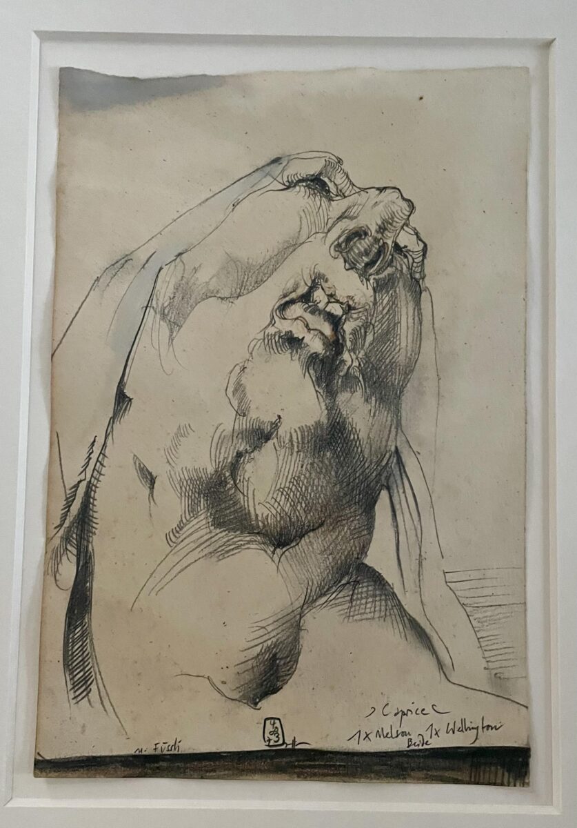 Caprice nach Füssli-Bäuerin 1973 - Horst Janssen sehr ausdruckstarkes Original