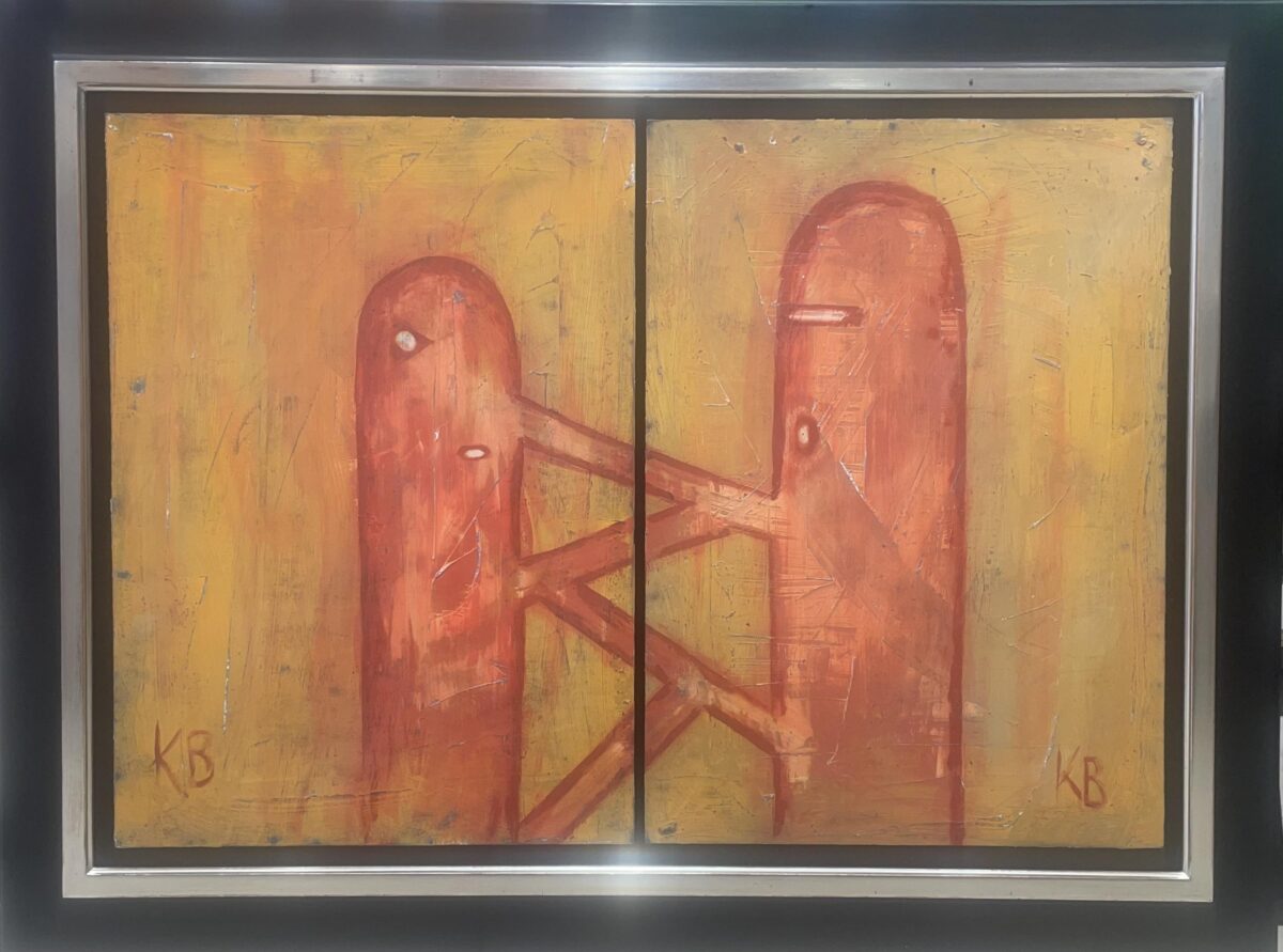 Doppelfigur in Öl - Karl Ballmer 