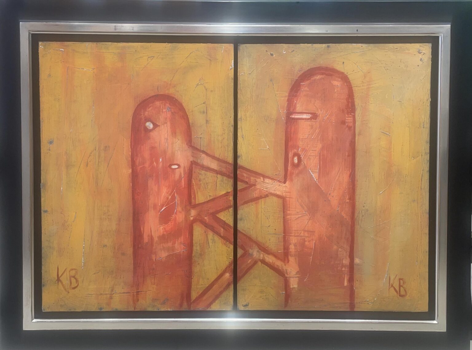 Doppelfigur in Öl - Karl Ballmer 