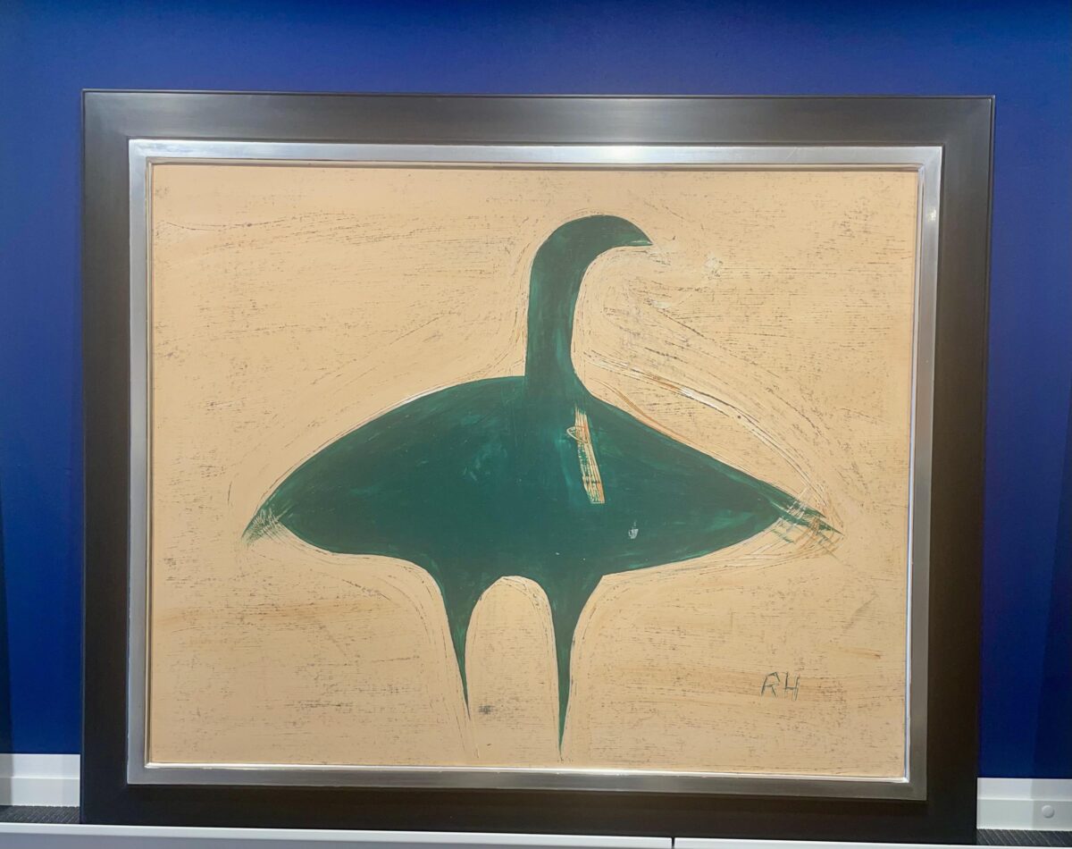 Abstrakter Vogel Grün - Richard Haizmann 