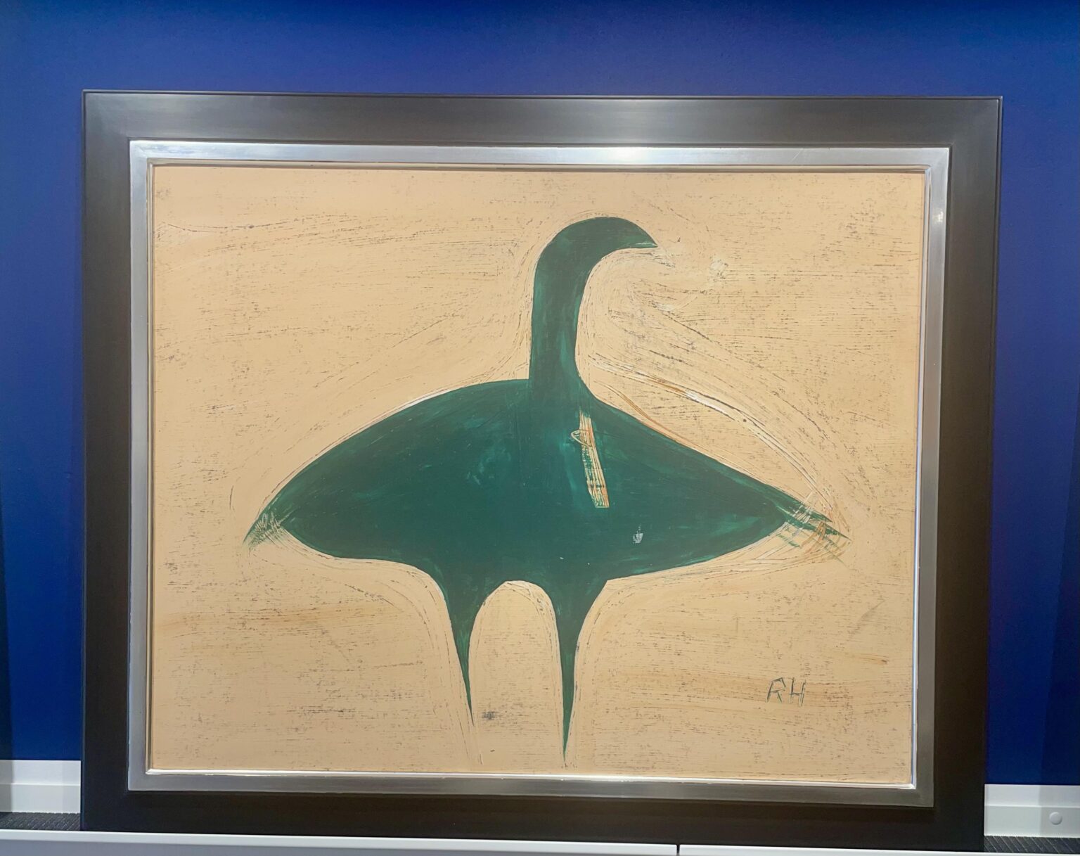 Abstrakter Vogel Grün - Richard Haizmann 