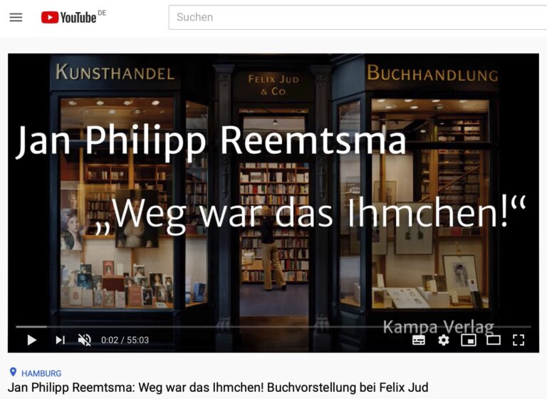 Jan Philipp Reemtsma bei Felix Jud 