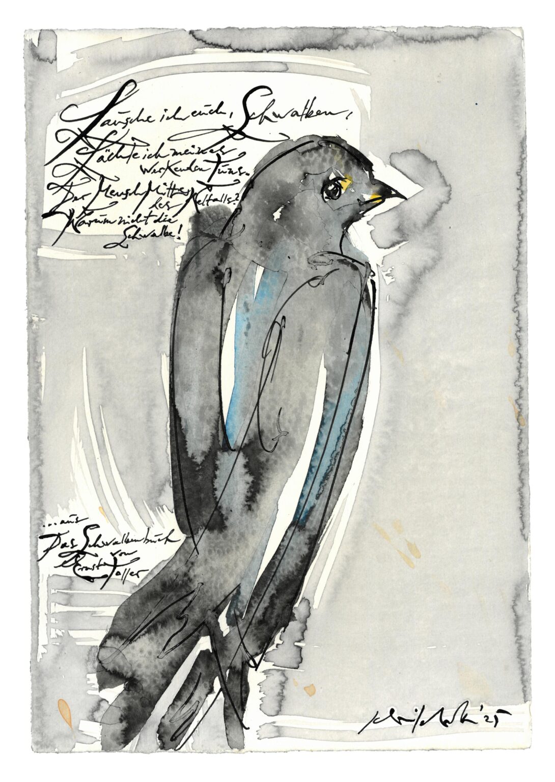 Schwalbe. Mit einem Gedicht von Ernst Toller - Albert Schindehütte 