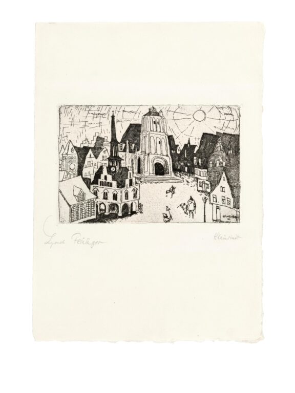Sonnenaufgang (Kleinstadt) - Lyonel Feininger 