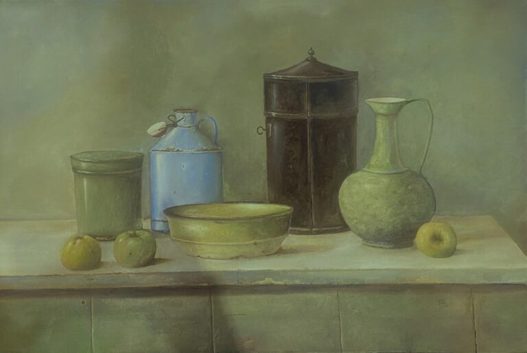 Stillleben mit Äpfeln - Alfred Baumann 
