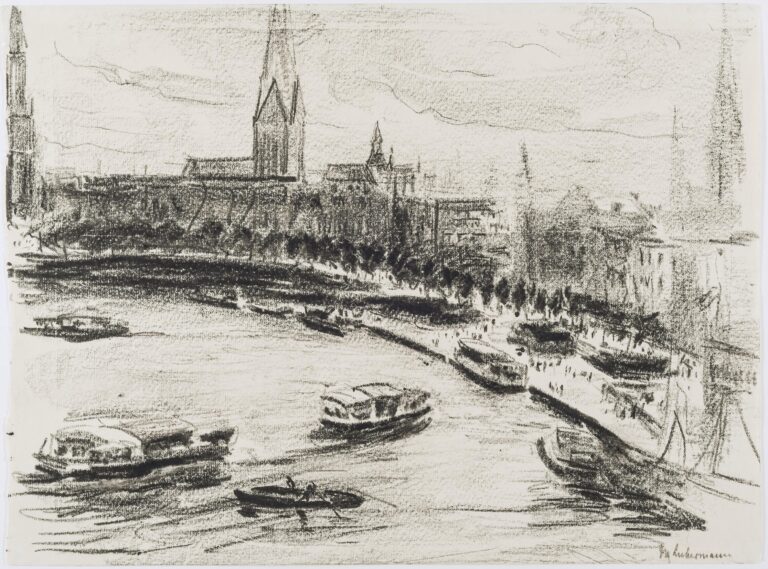 Hamburg – Blick über die Binnenalster - Max Liebermann 