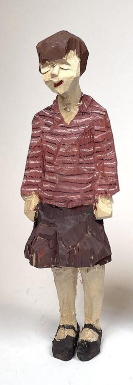 Frau im Ringelpulli - Georg Schulz 