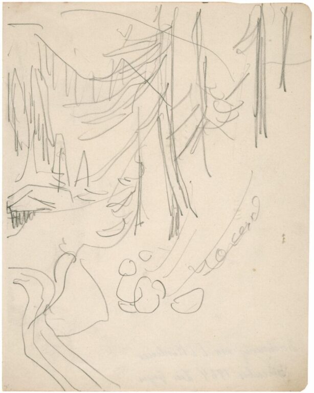Waldweg im Sertigtal bei Davos - Ernst Ludwig Kirchner 