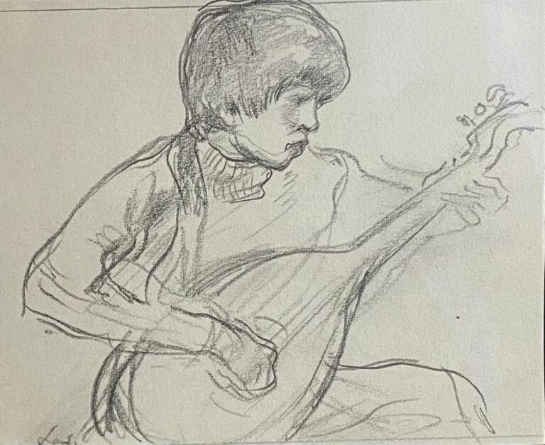 Junge mit Mandoline - Lotte Laserstein 