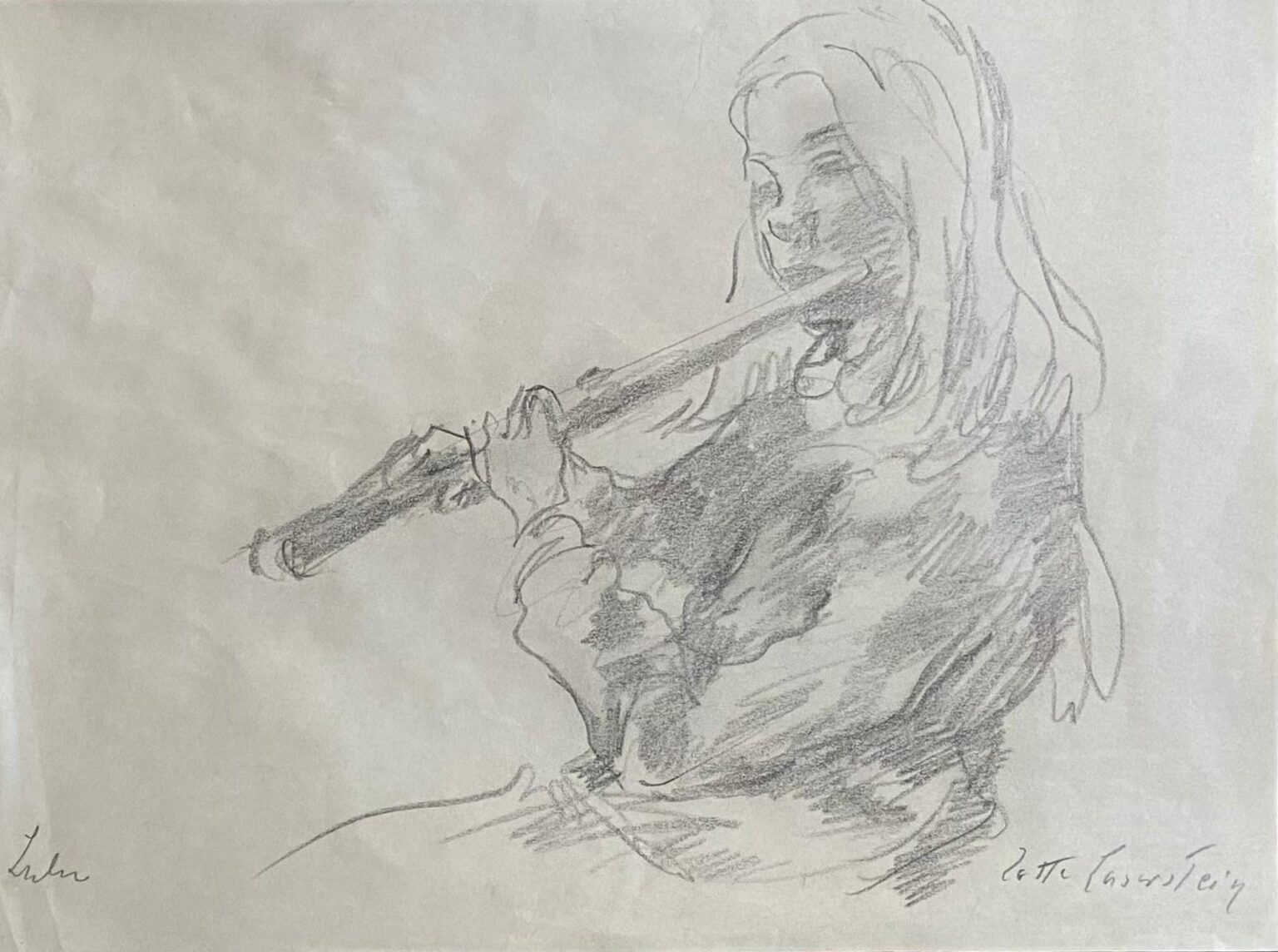 Mädchen mit Querflöte - Lotte Laserstein 