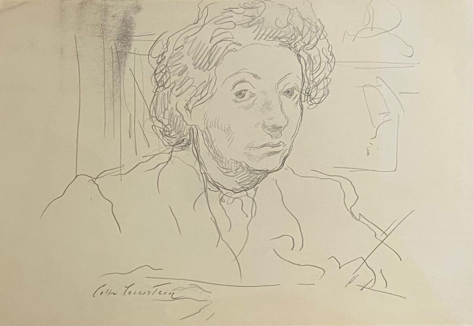 Selbstbildnis, zeichnend - Lotte Laserstein 