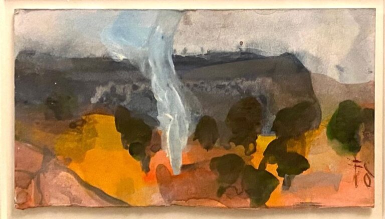 Feuer bei La Cadière-d’Azur - Klaus Fußmann 