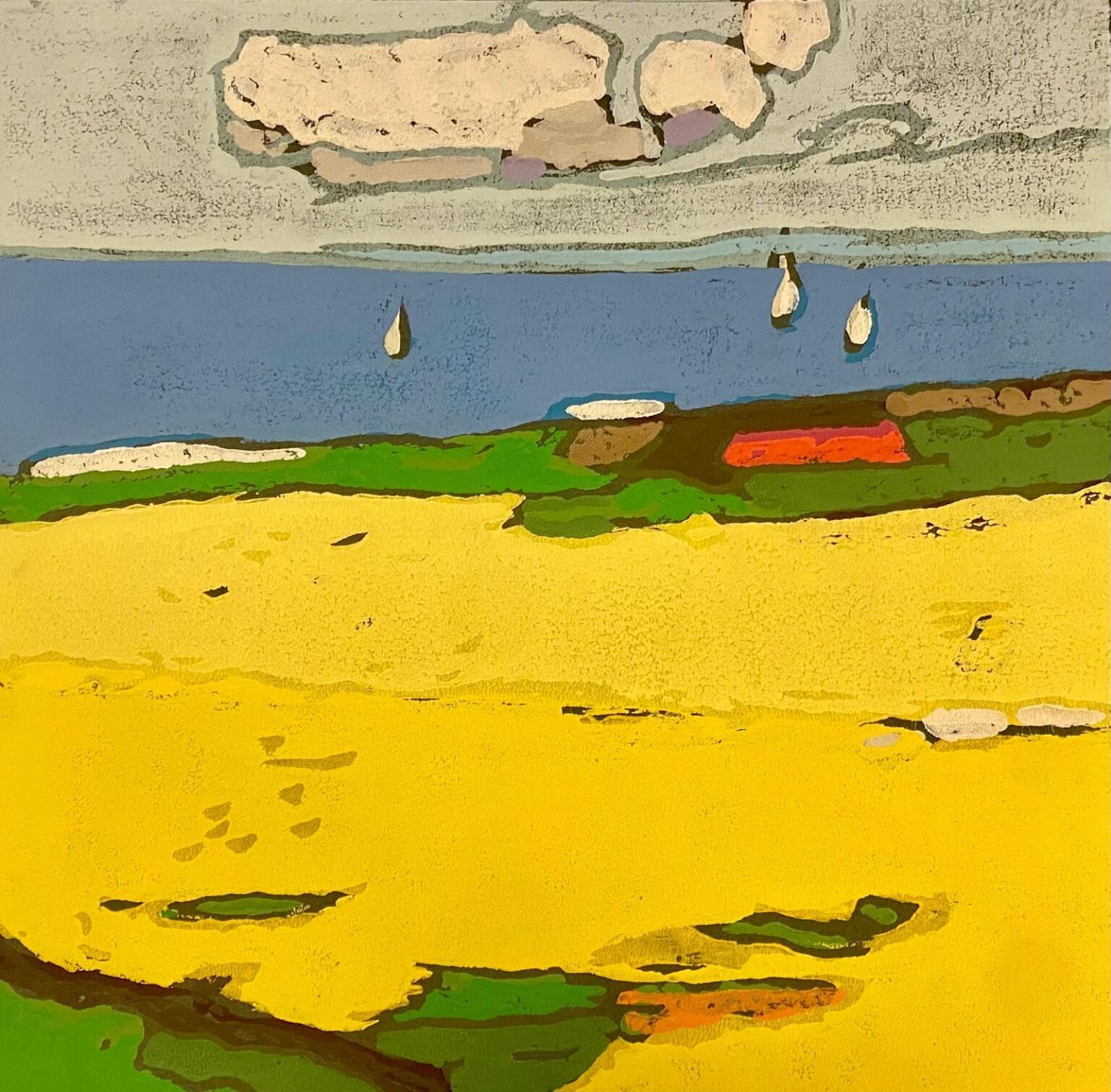 Raps vor Ostsee bei Ohrfeldhaff - Klaus Fußmann 