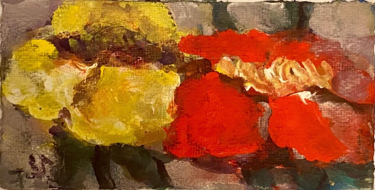 Rosen gelb rot - Klaus Fußmann 