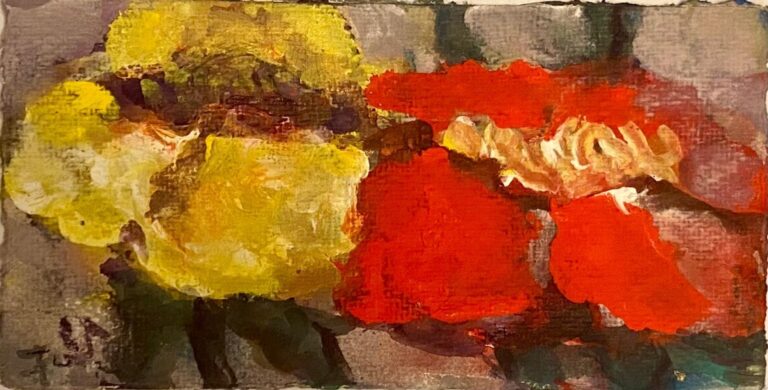 Rosen gelb rot - Klaus Fußmann 