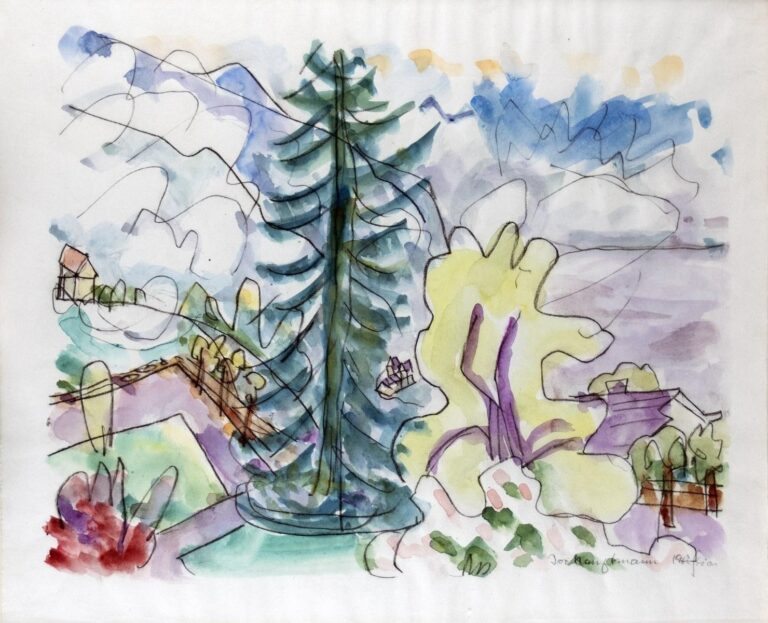 Tal in den Alpen - Ivo Hauptmann 