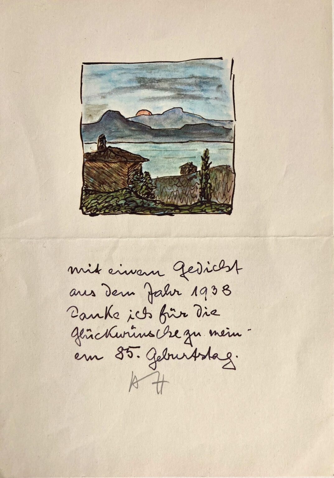 Tessiner Landschaft mit Luganer See - Hermann Hesse 