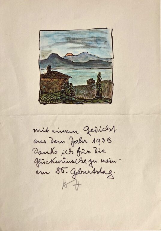 Tessiner Landschaft mit Luganer See - Hermann Hesse 