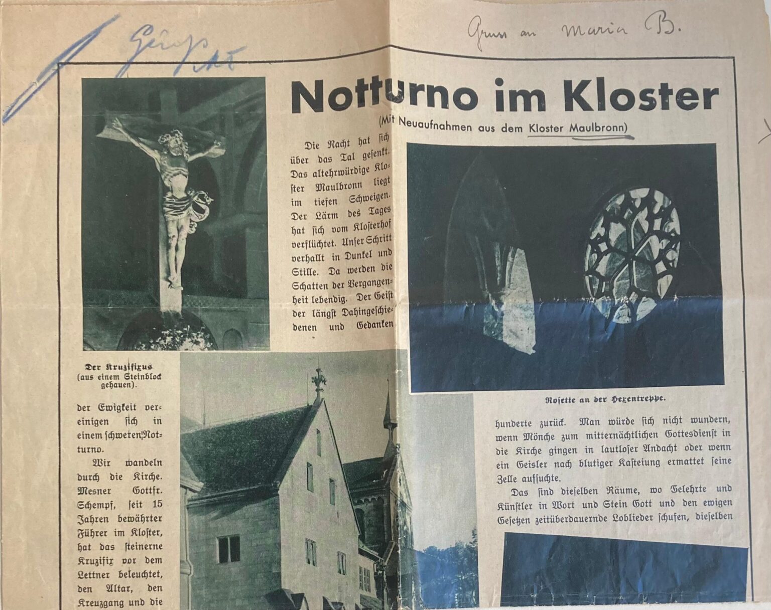 Notturno im Kloster Maulbronn - Hermann Hesse 